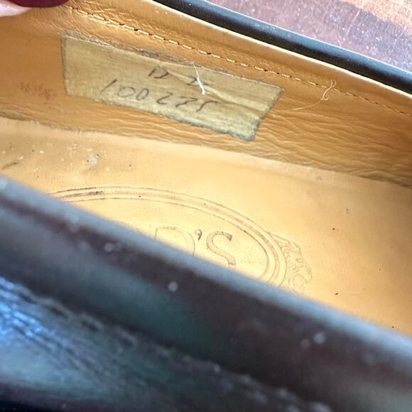 Tod's Leather Loafers, Dark Brown, Size 36, Very Good Vintage Condition - Picture 9 of 11